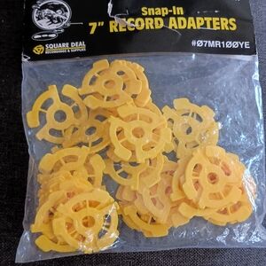 Bag of 7" /45 snap in record adapters